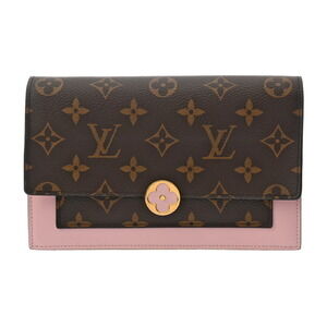 Louis Vuitton Portefeuille Wallet Flore Chain Rose Pink Ballerine